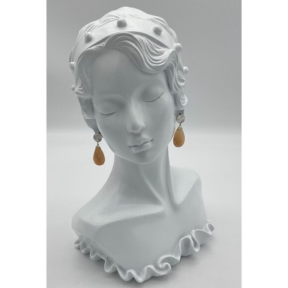 J.Jill Peachy Pink Horizons Faceted Semi Precious Stones Drop Earrings NWT - Picture 4 of 5